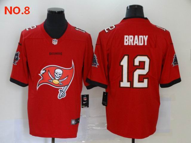 Men's Tampa Bay Buccaneers #12 Tom Brady Jesey NO.8;